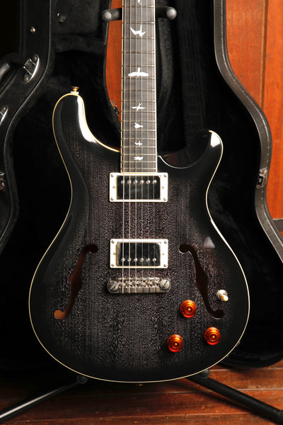 PRS Paul Reed Smith SE Hollowbody Standard Piezo Dog Hair Smokeburst Electric Guitar Pre-Owned