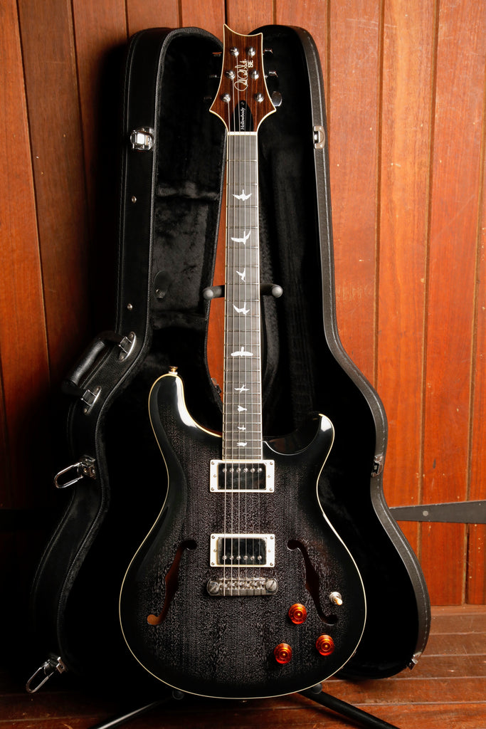 PRS Paul Reed Smith SE Hollowbody Standard Piezo Dog Hair Smokeburst Electric Guitar Pre-Owned