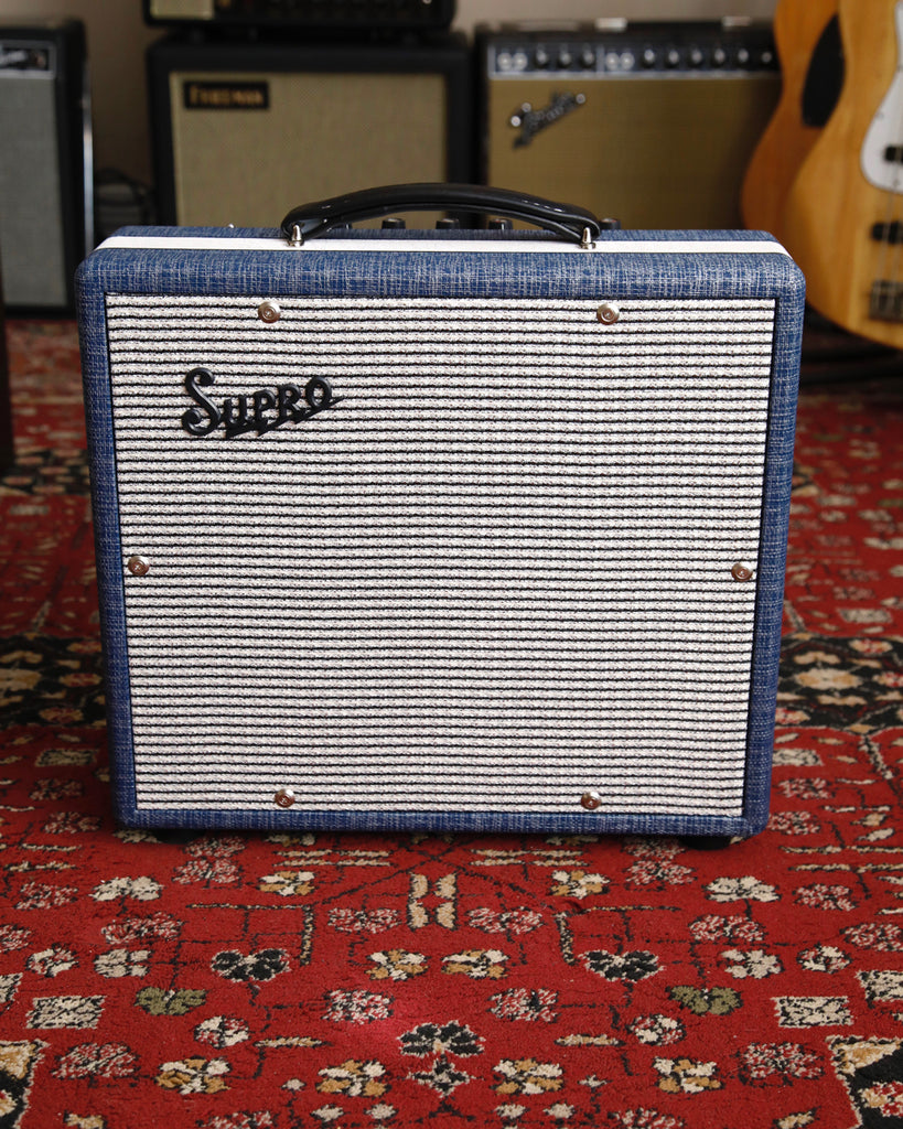 Supro Montauk 15-Watt 1x10" Valve Amplifier Blue Rhino