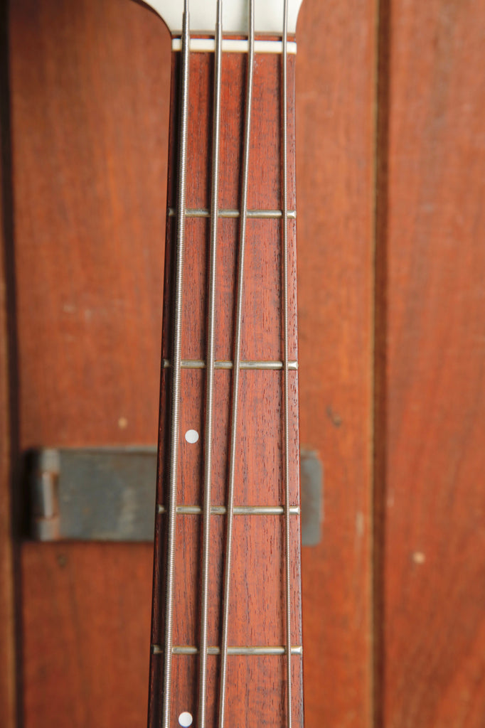 Fujigen FGN JMJ-ASH-DE-M Transparent White Flat Bass Guitar Pre-Owned