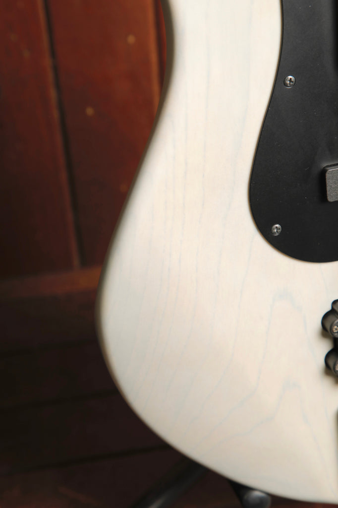 Fujigen FGN JMJ-ASH-DE-M Transparent White Flat Bass Guitar Pre-Owned