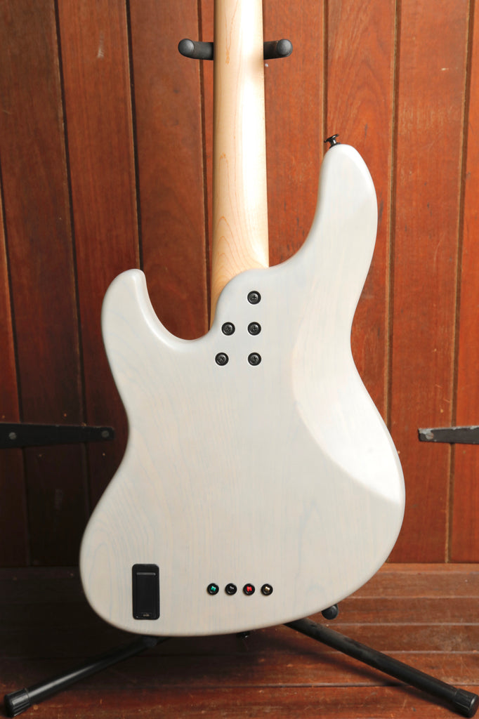 Fujigen FGN JMJ-ASH-DE-M Transparent White Flat Bass Guitar Pre-Owned