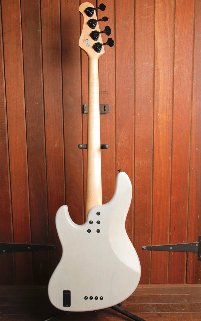 Fujigen FGN JMJ-ASH-DE-M Transparent White Flat Bass Guitar Pre-Owned