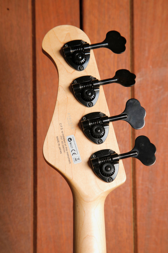 Fujigen FGN JMJ-ASH-DE-M Transparent White Flat Bass Guitar Pre-Owned