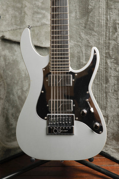 ESP LTD Ken Susi Signature M-7 Metallic Silver 7-String Electric Guitar Pre-Owned