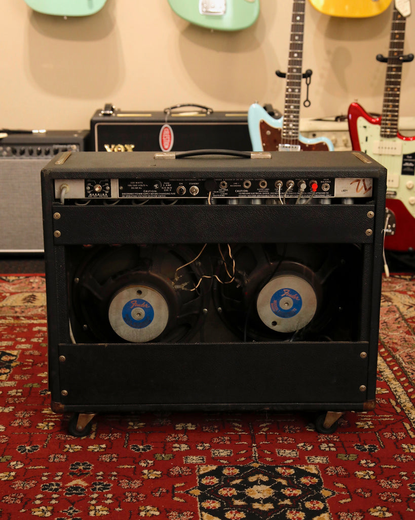 Fender 1980 Twin Reverb 2x12" 135-Watt Valve Amplifier w/Cover & Footswitch Pre-Owned