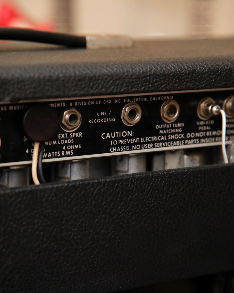 Fender 1980 Twin Reverb 2x12" 135-Watt Valve Amplifier w/Cover & Footswitch Pre-Owned