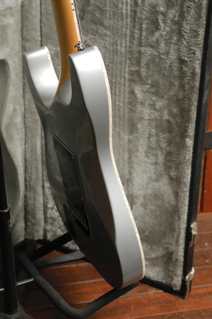 ESP LTD Ken Susi Signature M-7 Metallic Silver 7-String Electric Guitar Pre-Owned