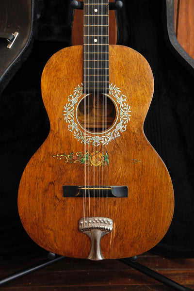 Stella Oscar Schmidt 12-String 1930's Decalcomania Grand Concert Acoustic Guitar Pre-Owned