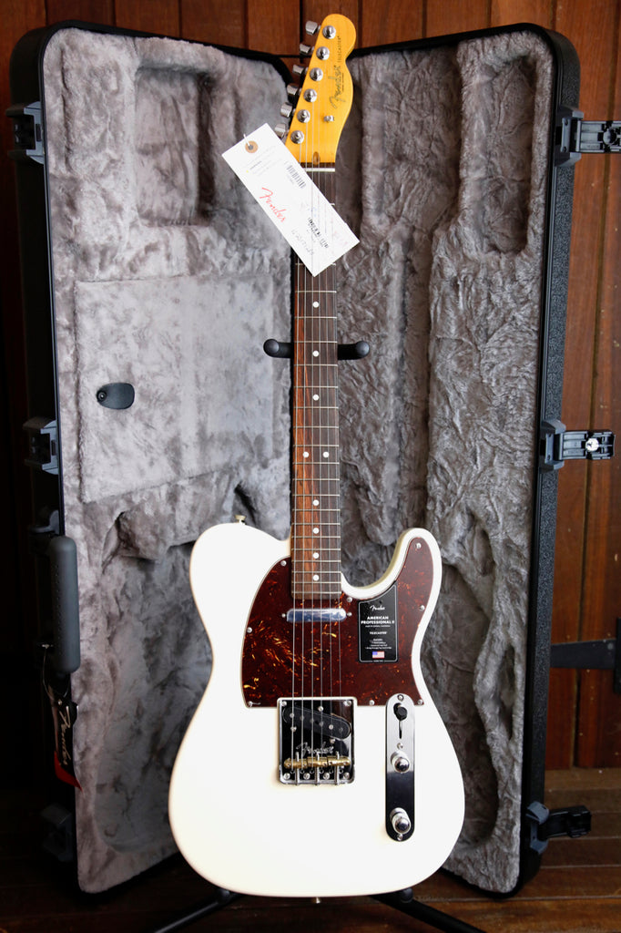 Fender American Professional II Telecaster Rosewood Olympic White