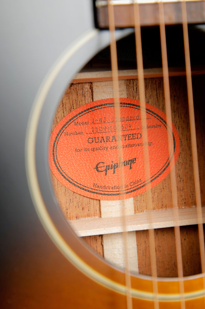 Epiphone J-45 Standard Vintage Sunburst Acoustic-Electric Guitar