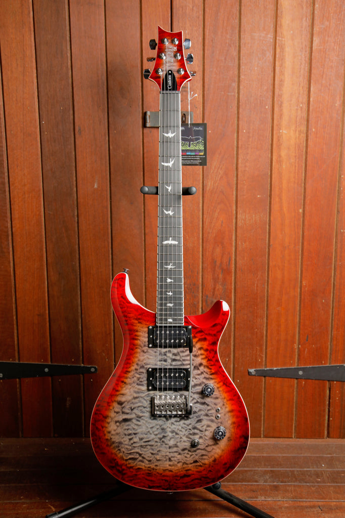 PRS Paul Reed Smith SE Custom 24-08 Quilt Charcoal Cherry Burst