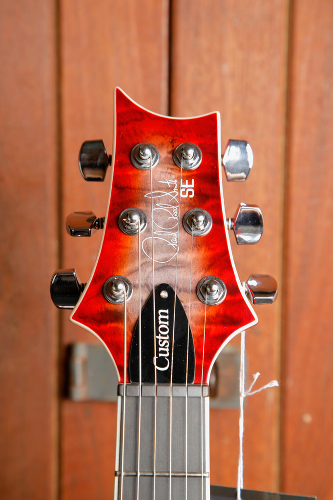 PRS Paul Reed Smith SE Custom 24-08 Quilt Charcoal Cherry Burst