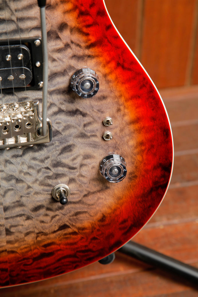 PRS Paul Reed Smith SE Custom 24-08 Quilt Charcoal Cherry Burst