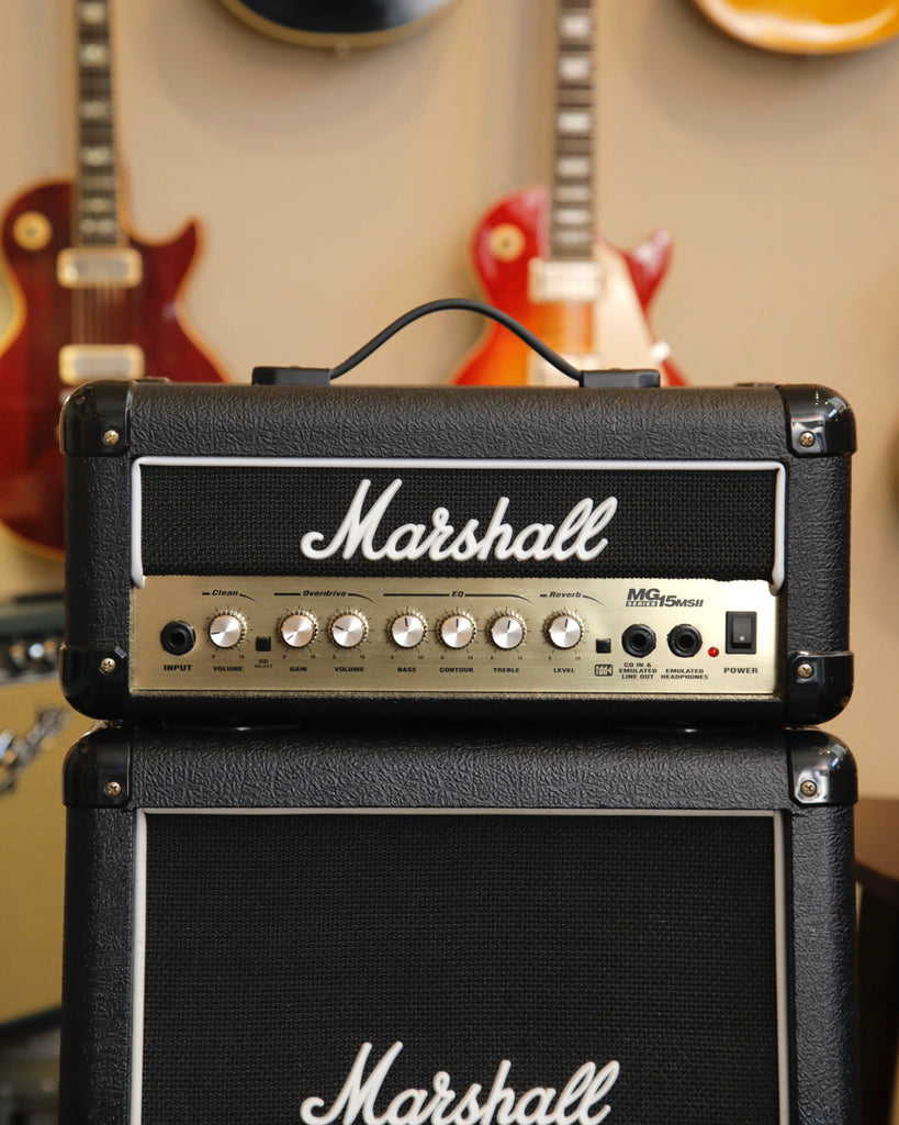 Marshall MG15MSII Lead 15 Micro Guitar Amplifier Stack Pre-Owned