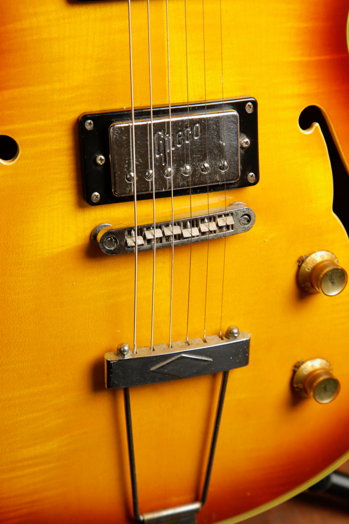 Greco SA-500 Cherry Sunburst Semi-Hollow Electric Guitar Made In Japan 1974 Pre-Owned
