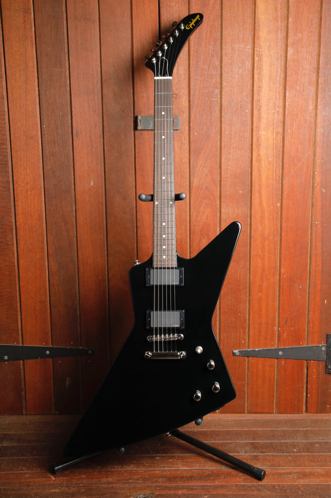 Epiphone Explorer 80s EMG Ebony Electric Guitar