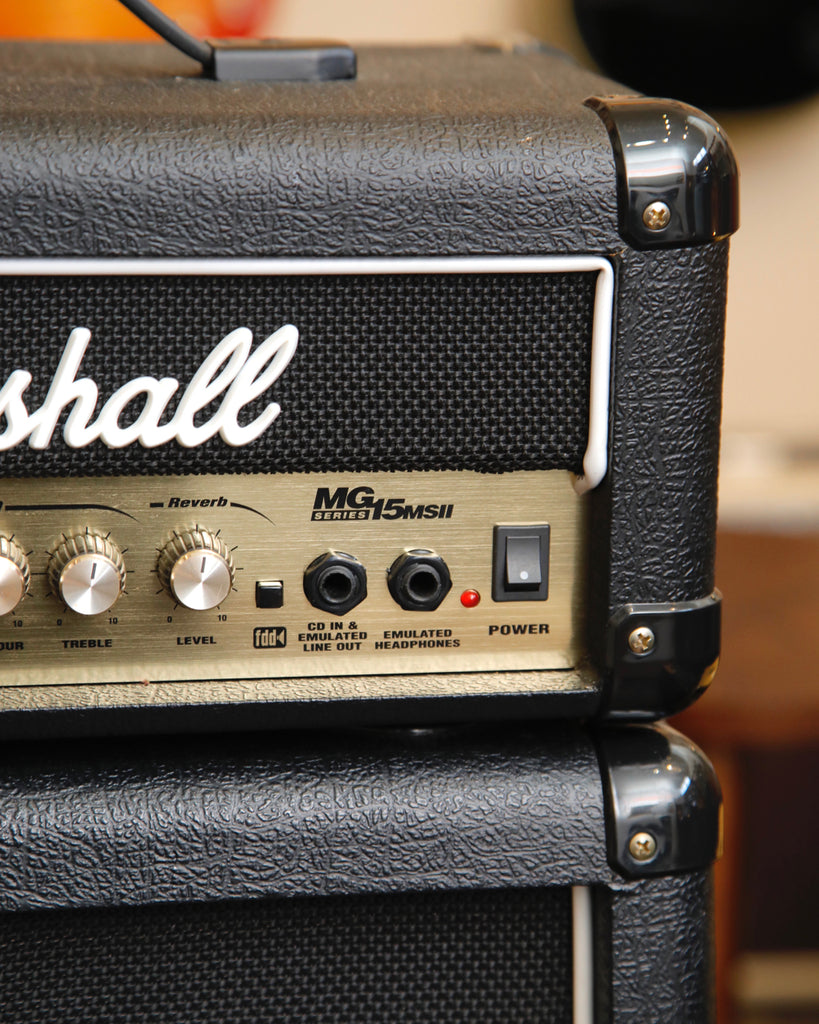 Marshall MG15MSII Lead 15 Micro Guitar Amplifier Stack Pre-Owned