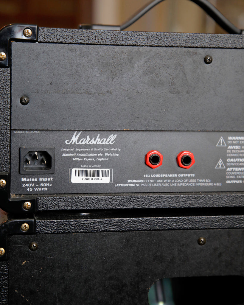Marshall MG15MSII Lead 15 Micro Guitar Amplifier Stack Pre-Owned