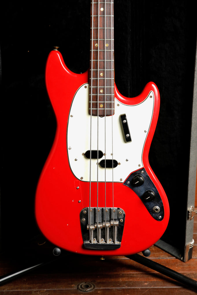 Fender Mustang Bass Guitar Torino Red Vintage 1966 Pre-Owned