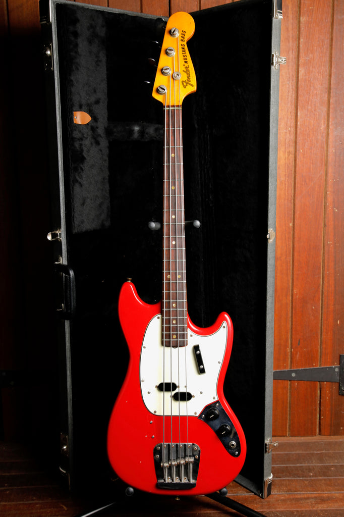 Fender Mustang Bass Guitar Torino Red Vintage 1966 Pre-Owned