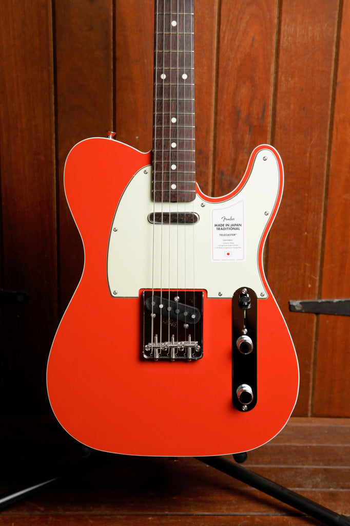 Fender Made in Japan Traditional '60s Telecaster Custom Fiesta Red Electric Guitar