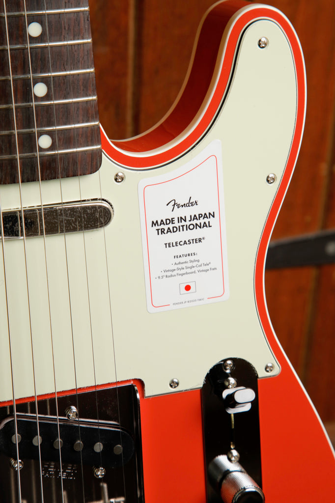 Fender Made in Japan Traditional '60s Telecaster Custom Fiesta Red Electric Guitar