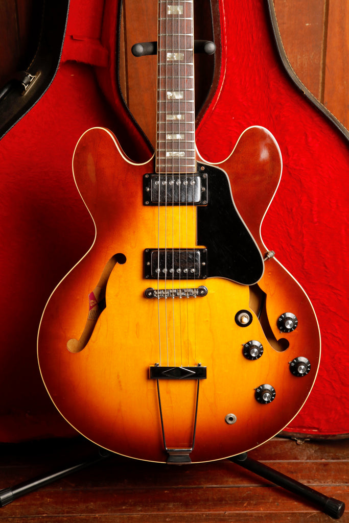 Gibson ES-335TD Vintage '71/'72 Semi-Hollow Sunburst Electric Guitar Pre-Owned