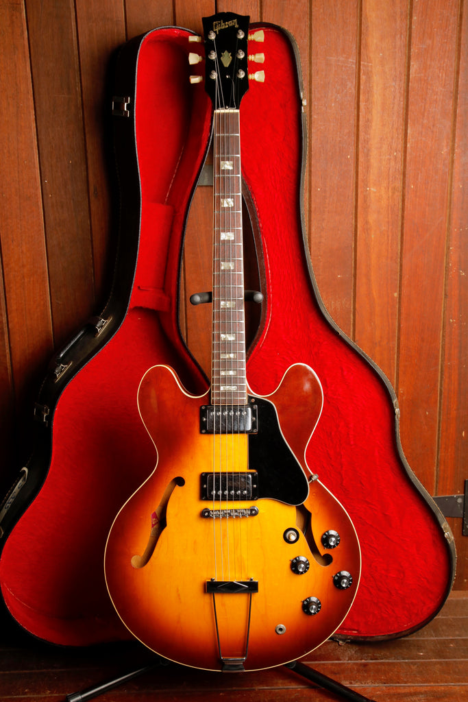 Gibson ES-335TD Vintage '71/'72 Semi-Hollow Sunburst Electric Guitar Pre-Owned