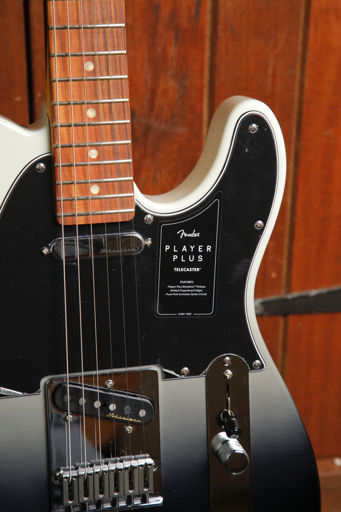 Fender Player Plus Telecaster Silver Smoke Electric Guitar Pre-Owned