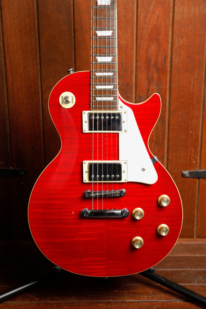 Epiphone Les Paul Standard Plus Top Cherry Red Electric Guitar 2004 Pre-Owned
