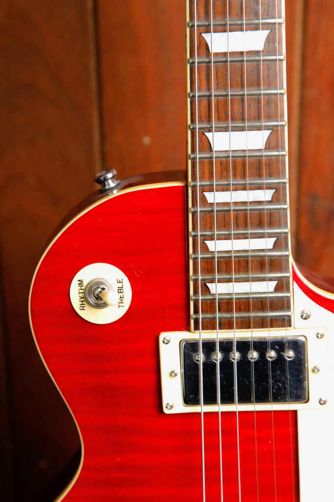 Epiphone Les Paul Standard Plus Top Cherry Red Electric Guitar 2004 Pre-Owned
