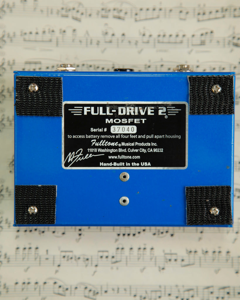 Fulltone Full-Drive 2 Mosfet Dual Channel Overdrive Pedal Pre-Owned