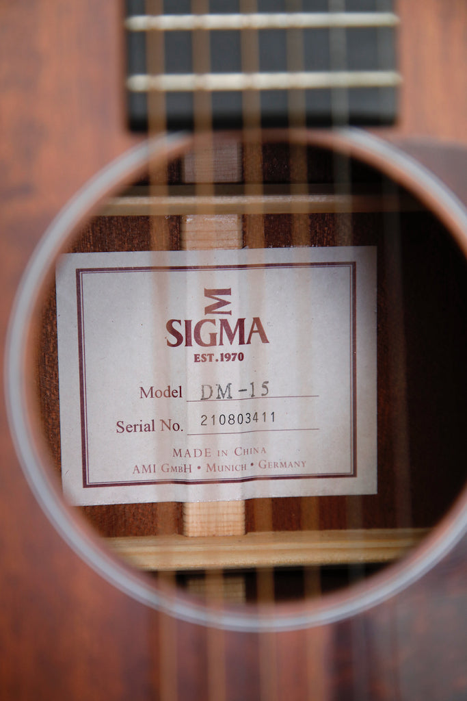 Sigma DM-15 Aged Mahogany Dreadnought Model Acoustic Guitar