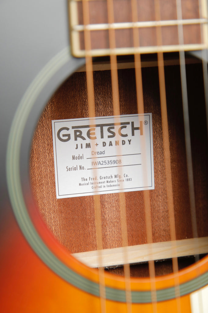 Gretsch Jim Dandy Dreadnought Rex Burst Acoustic Guitar