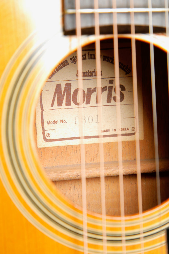 Morris F-301 Orchestra Model Acoustic Guitar Made in Korea Circa 1980s Pre-Owned