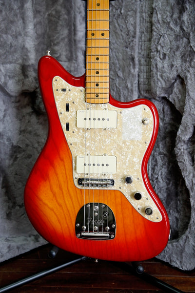 Fender American Ultra Jazzmaster Plasma Red Burst Electric Guitar Pre-Owned