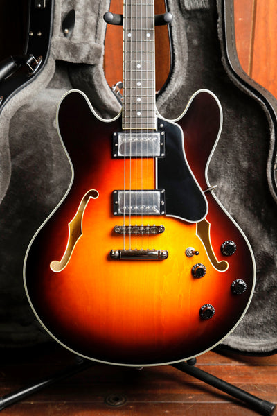 Eastman T386 Semi-Hollowbody Electric Guitar Sunburst