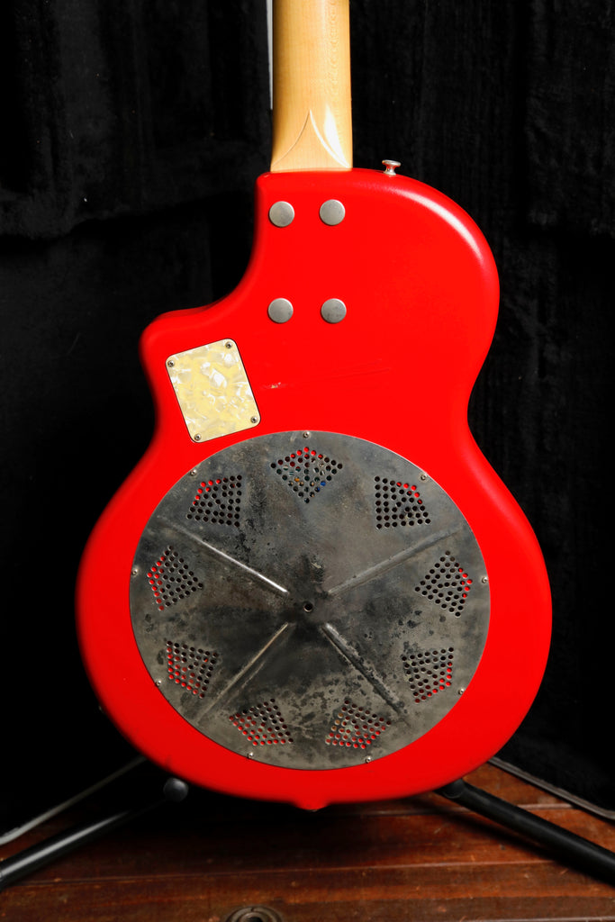 National Resolectric R-1 Red Electric Resonator Guitar 1990s Pre-Owned