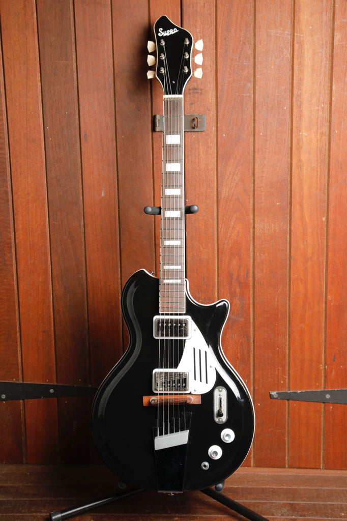 Supro 1575JB Black Holiday Black Electric Guitar Pre-Owned