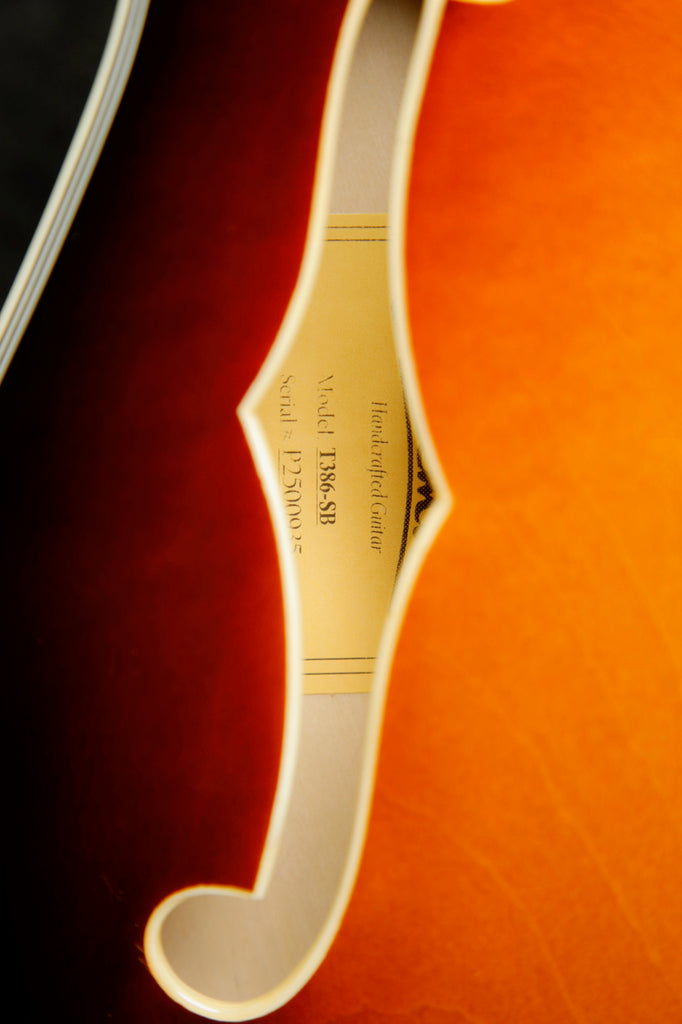 Eastman T386 Semi-Hollowbody Electric Guitar Sunburst