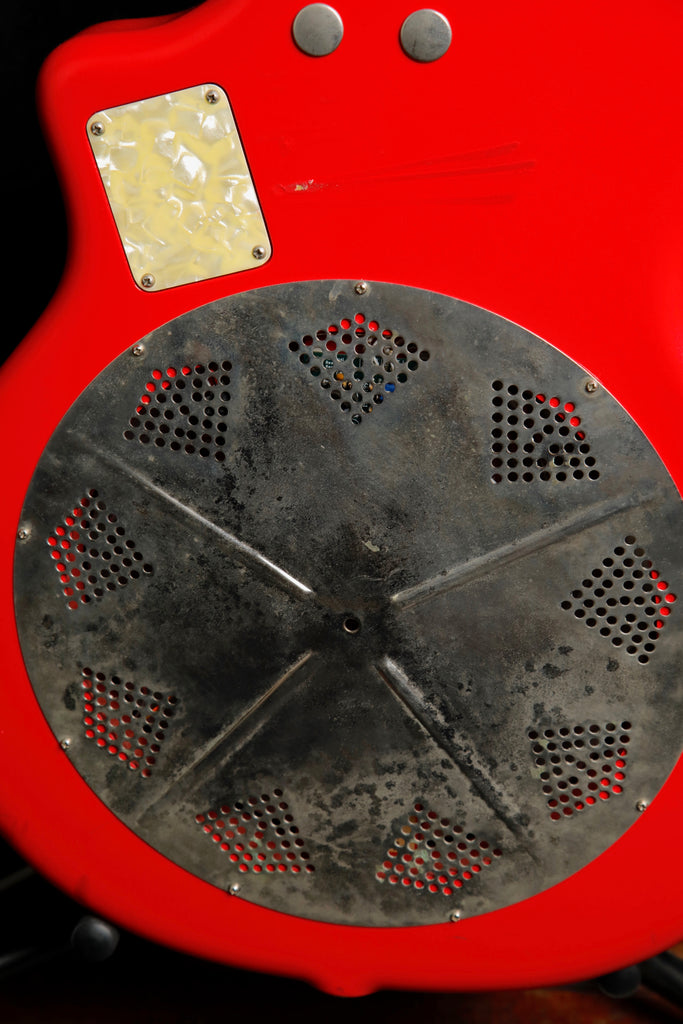 National Resolectric R-1 Red Electric Resonator Guitar 1990s Pre-Owned