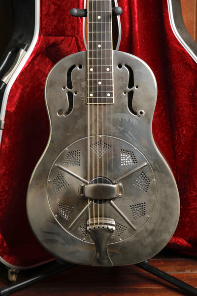 National Style O 12 Fret Single Cone Roundneck Acoustic-Electric Resonator Guitar 2000 Pre-Owned