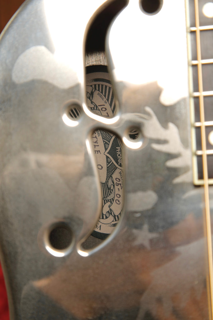 National Style O 12 Fret Single Cone Roundneck Acoustic-Electric Resonator Guitar 2000 Pre-Owned