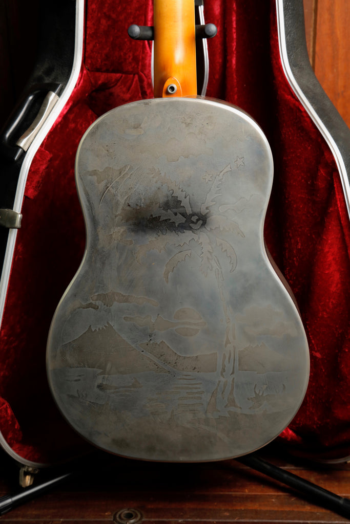 National Style O 12 Fret Single Cone Roundneck Acoustic-Electric Resonator Guitar 2000 Pre-Owned