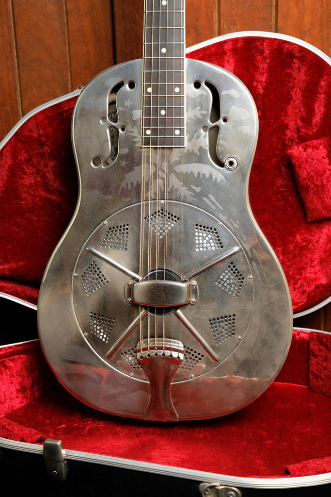 National Style O 12 Fret Single Cone Roundneck Acoustic-Electric Resonator Guitar 2000 Pre-Owned