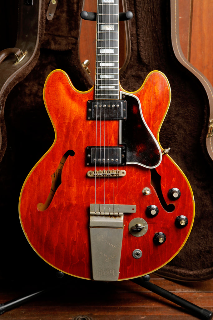 Gibson ES-355TD/SV Stereo Vintage 1969 Semi-Hollow Cherry Electric Guitar Pre-Owned