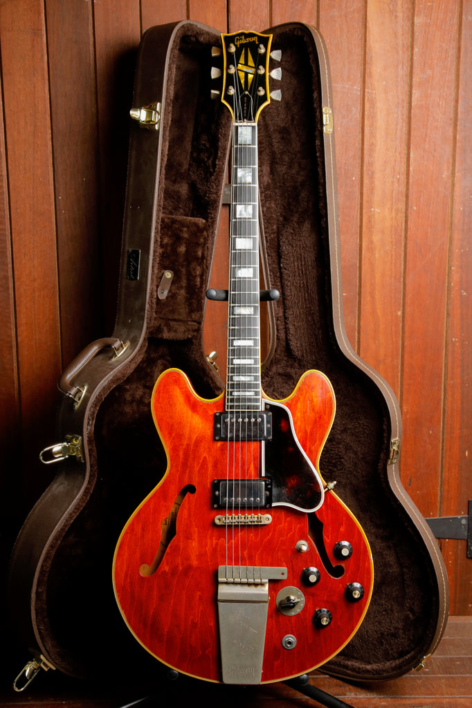 Gibson ES-355TD/SV Stereo Vintage 1969 Semi-Hollow Cherry Electric Guitar Pre-Owned