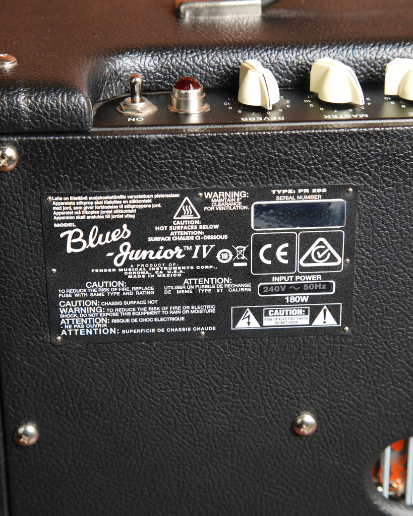 Fender Blues Junior IV 15-Watt 1x12" Valve Amplifier Combo Pre-Owned