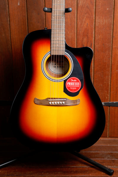 Fender FA-125CE Dreadnought Sunburst Acoustic-Electric Guitar